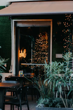 Hidden local café tucked away in a Houston neighborhood with cozy outdoor seating.