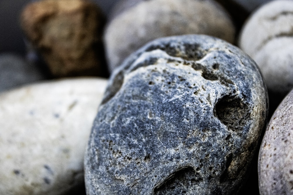 a bunch of rocks that are sitting on top of each other