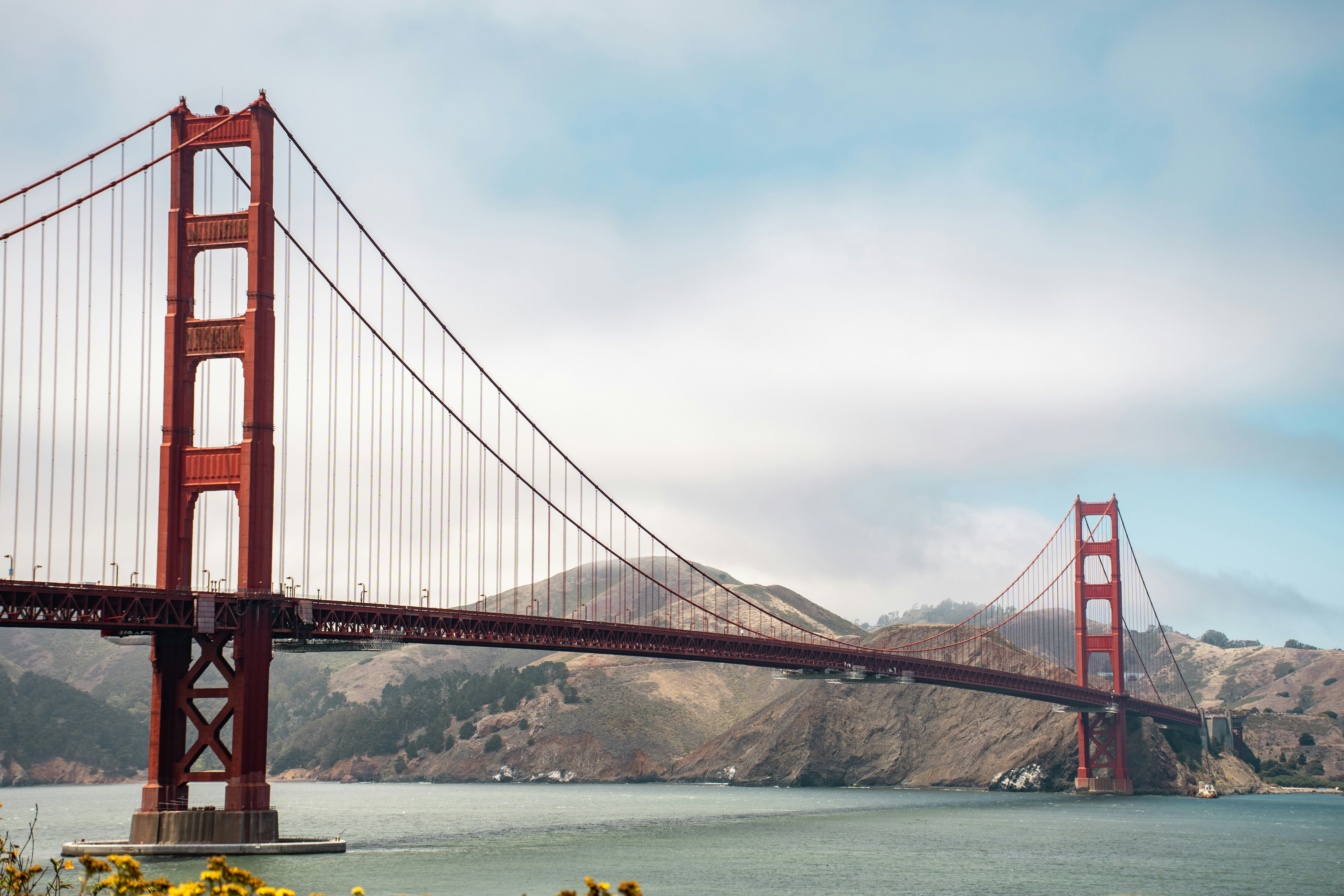 ヴィンテージ アクリルペイント ゴールデンゲートブリッジ 風景画 ゴールデンゲートブリッジ 写実画と装飾画 動画あり｜アート