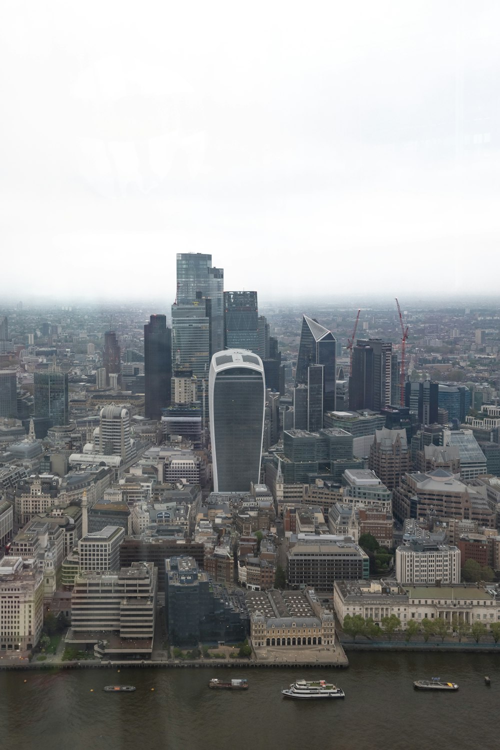 a view of a city from the top of a building