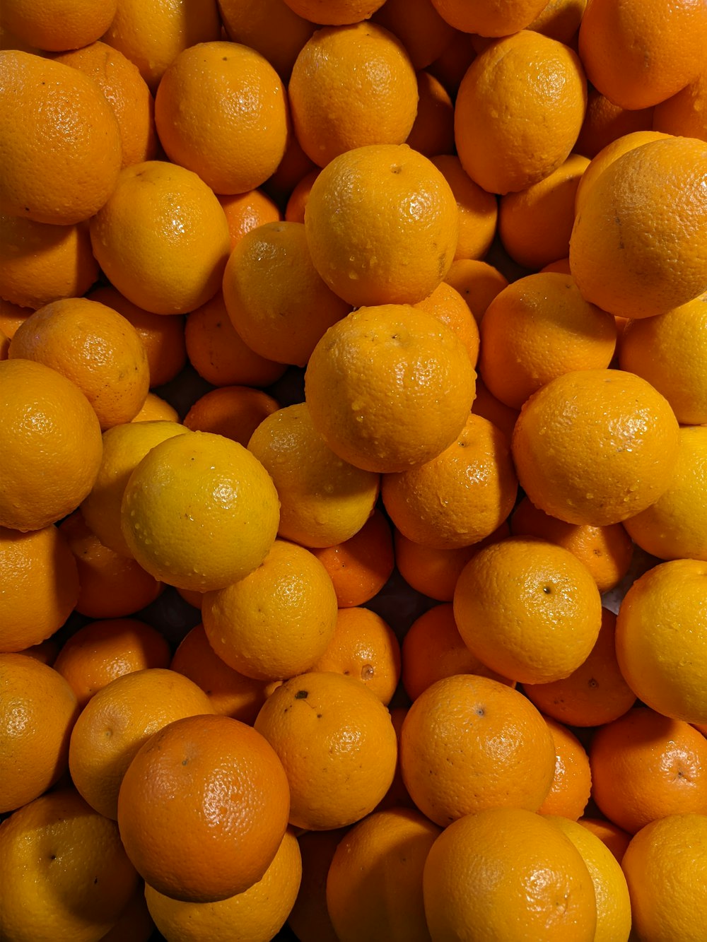 a pile of oranges sitting next to each other