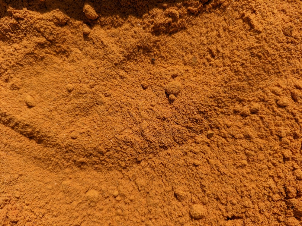 a close up of a pile of dirt