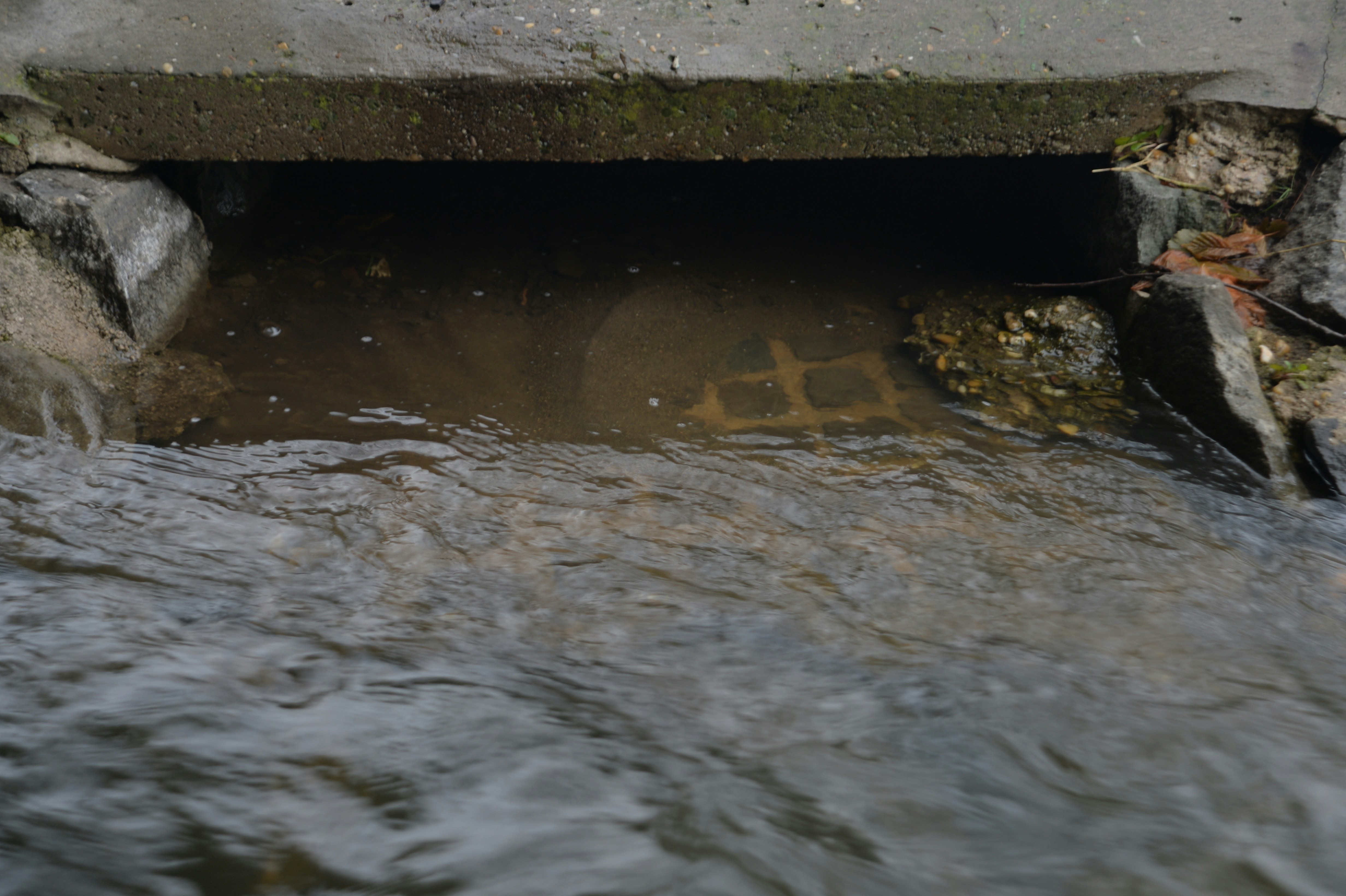 Large concrete culverts being installed for a roadway 