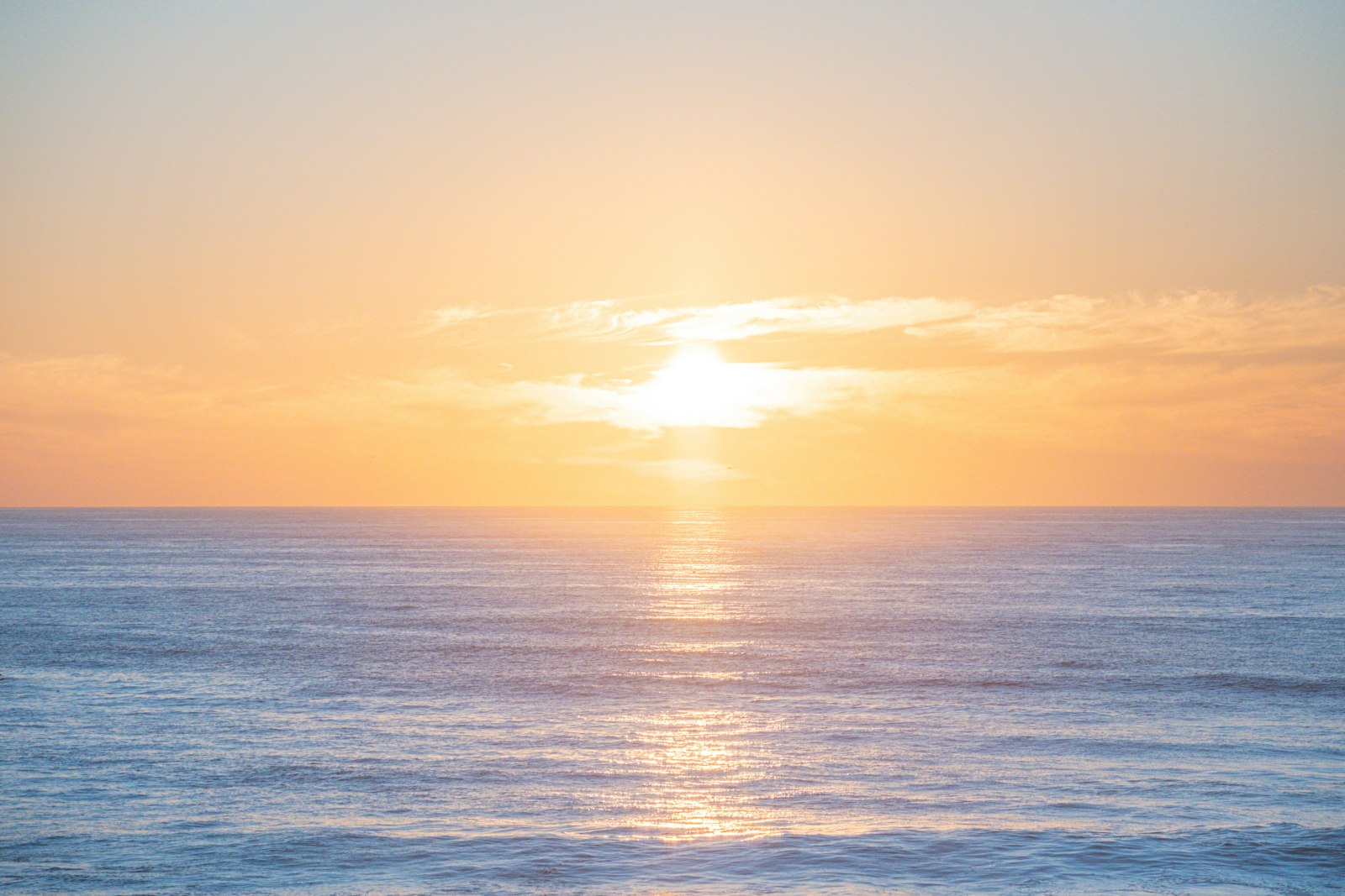 Serene ocean sunrise representing hope and new beginnings