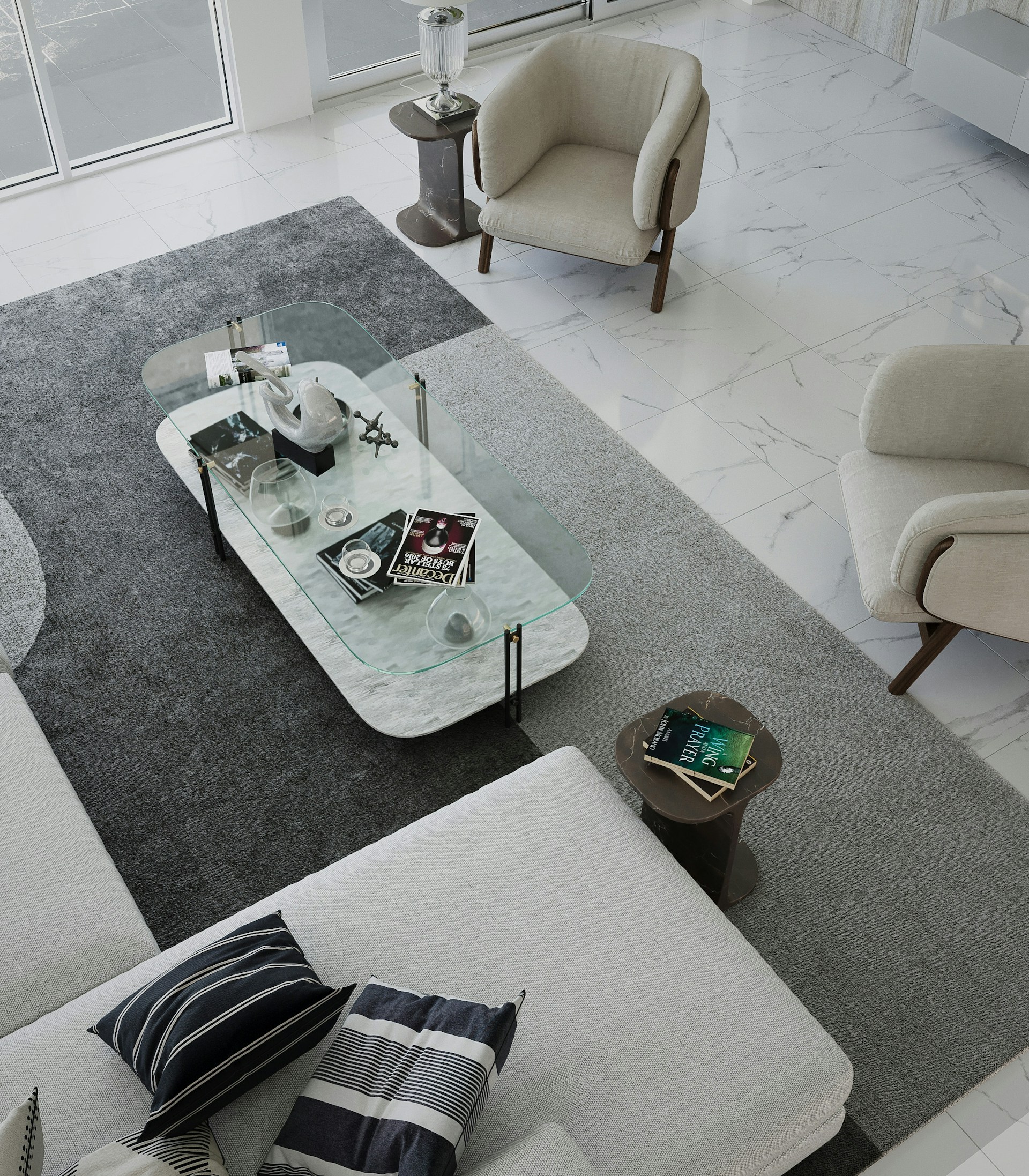 black and white bed linen