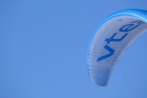 Close-up image of a kite bladder neatly stitched and repaired, showing fine craftsmanship