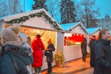 Children and families enjoying a festive Christmas market in Valdemorillo.