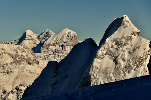 A stunning mountain view captured on a clear day.