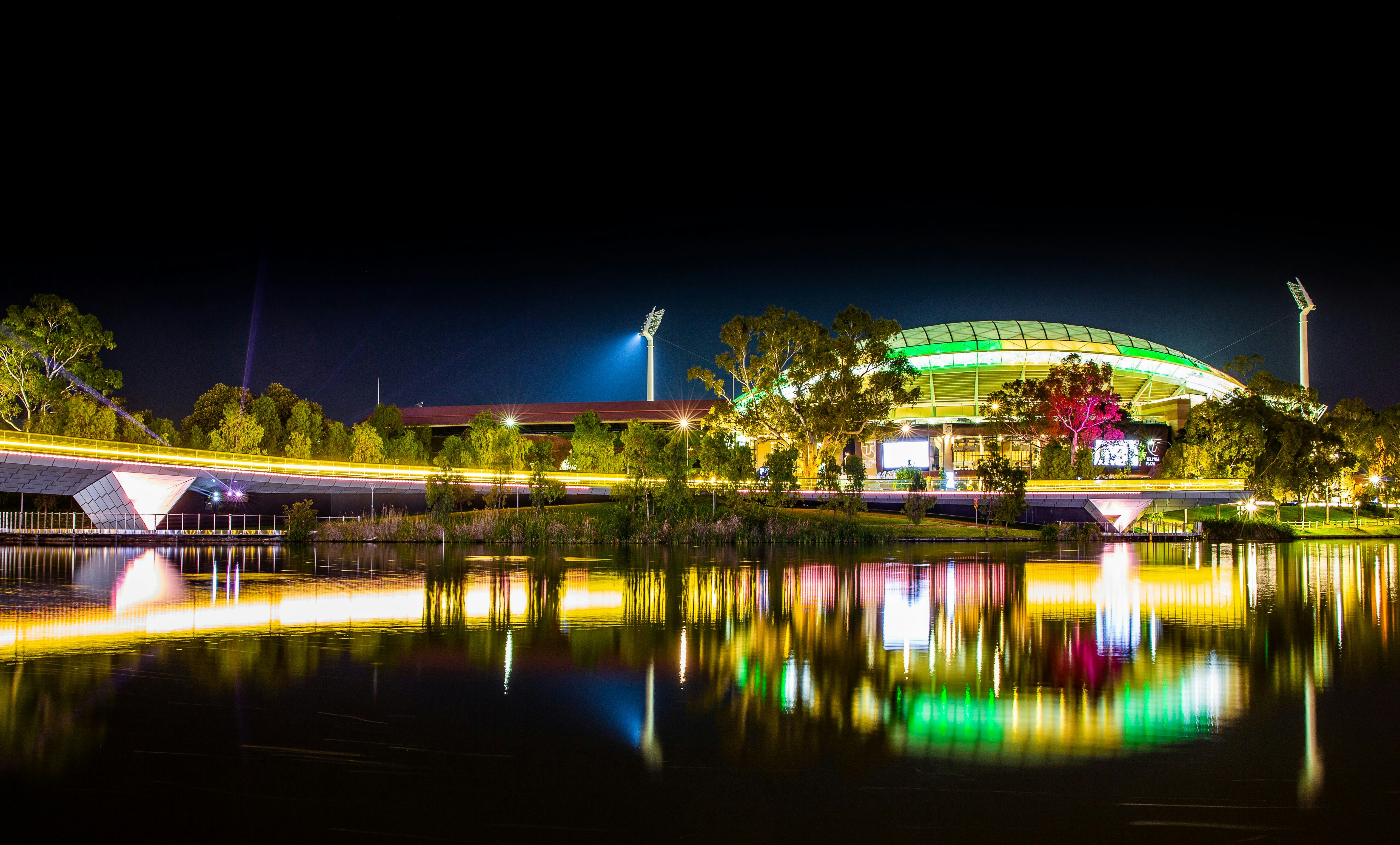 Adelaide Oval at night