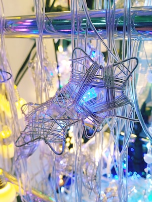 Metallic event structure with LED lighting at a wedding setup in Ivatuba, PR