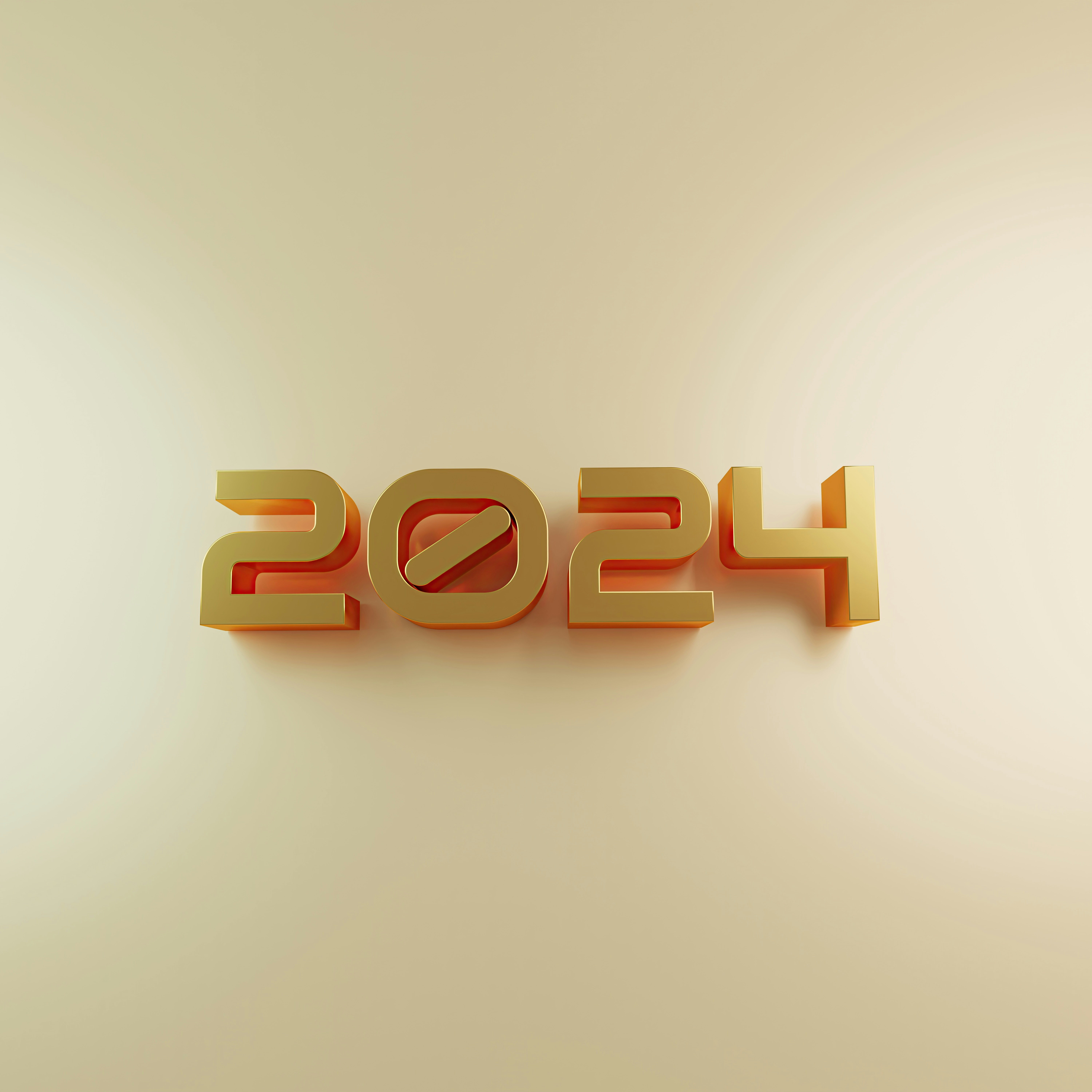 New Year 2024 3D Render
