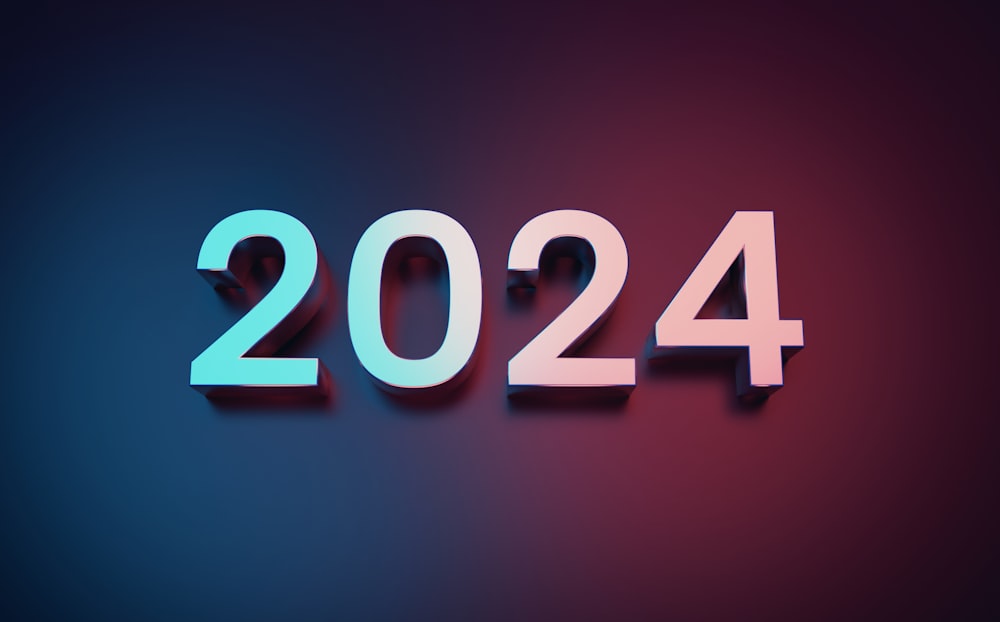 A Photograph showing the year "2024"
