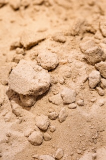 a close up of a pile of dirt