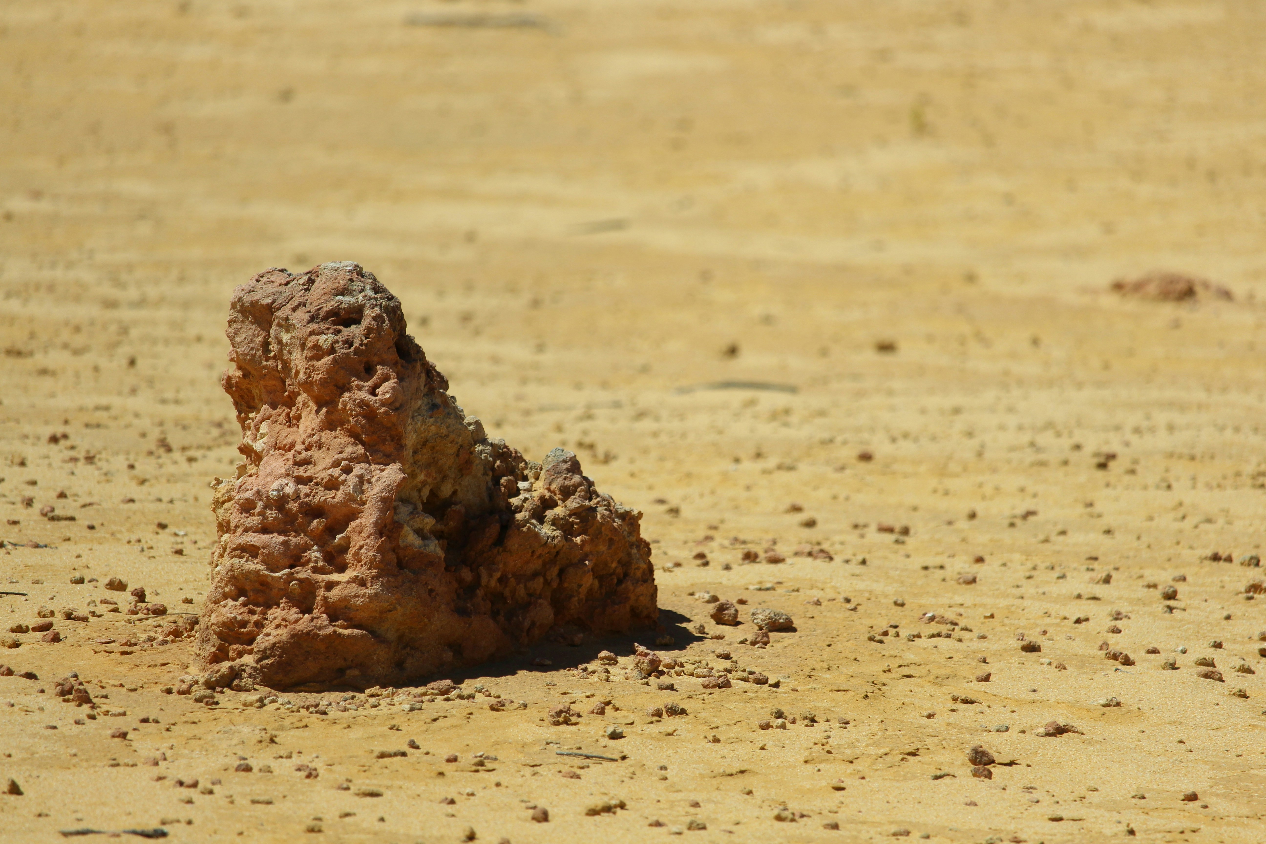 Un rocher au milieu du désert
