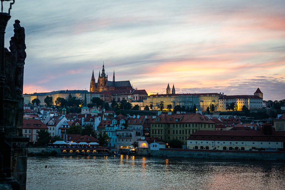 a view of a city from across a river