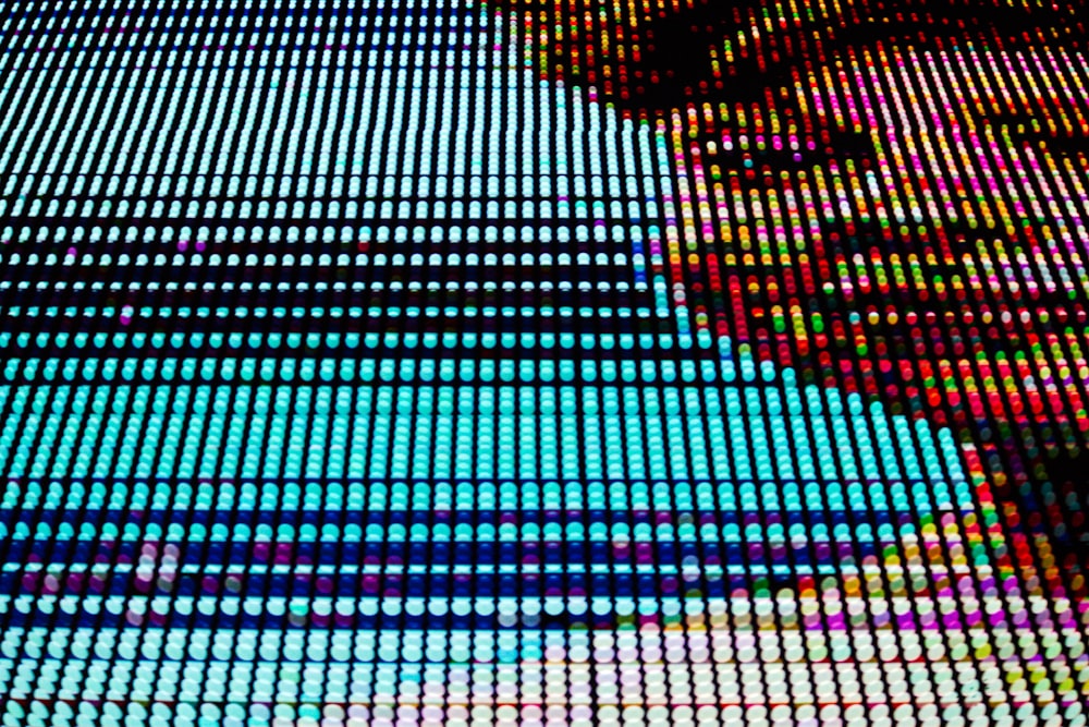 a close up of a person's face on a computer screen