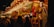 A bustling fairground booth is illuminated with bright, colorful lights. Large stuffed animals like bears are prominently displayed as prizes. A crowd of people, mostly seen from behind, gathers around the booth, creating a lively and festive atmosphere.