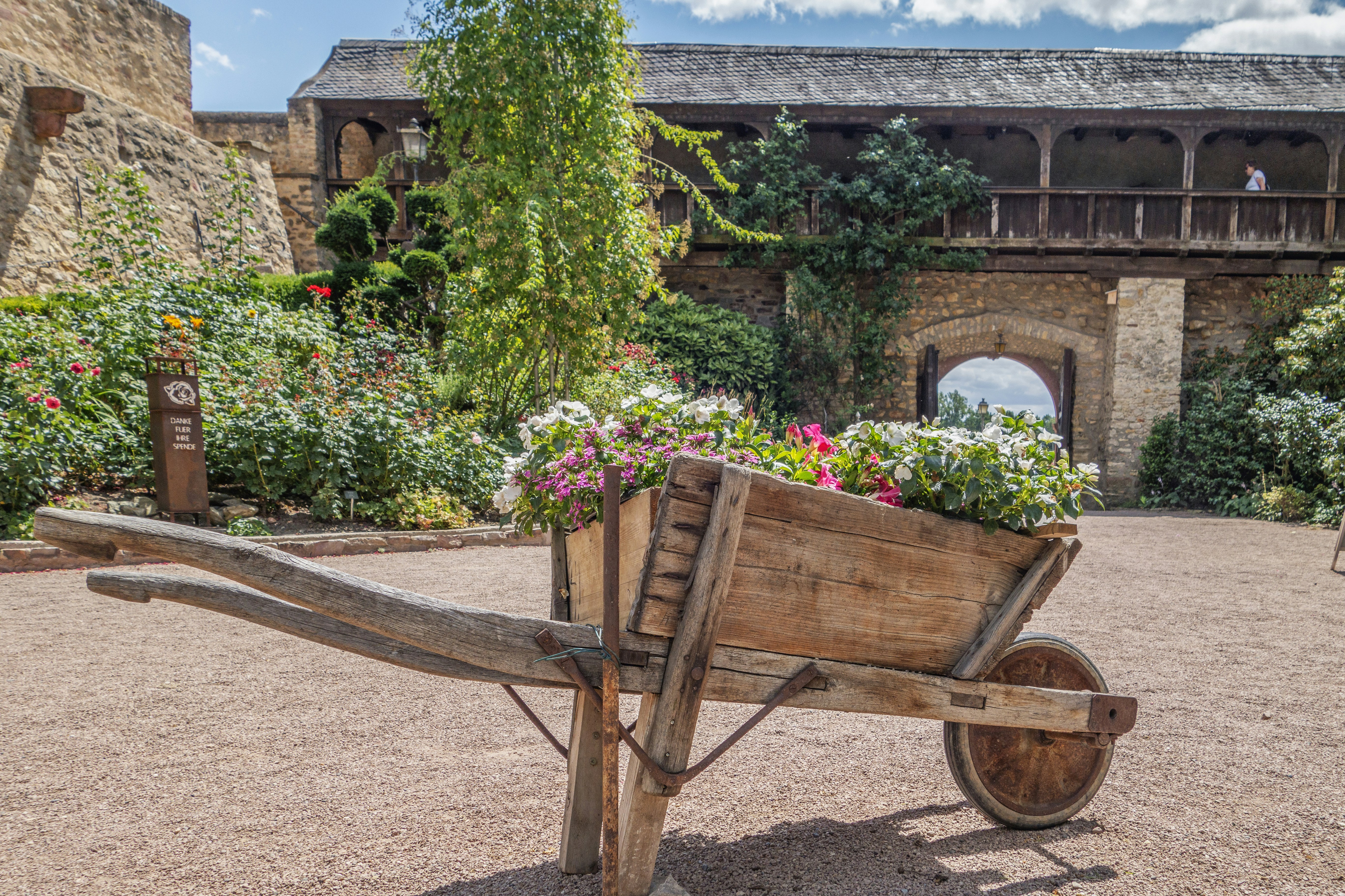 Vintage Wooden Garden Cart