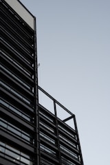 A modern industrial building with sleek lines.