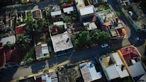 Aerial view of Miami residential neighborhoods showcasing diverse homes.