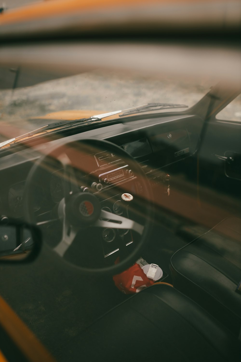 a close up of the dashboard of a car