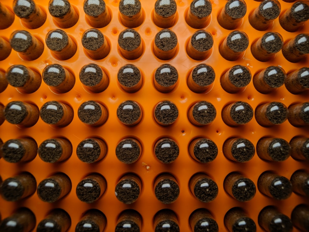 a close up of a bunch of bottles of wine