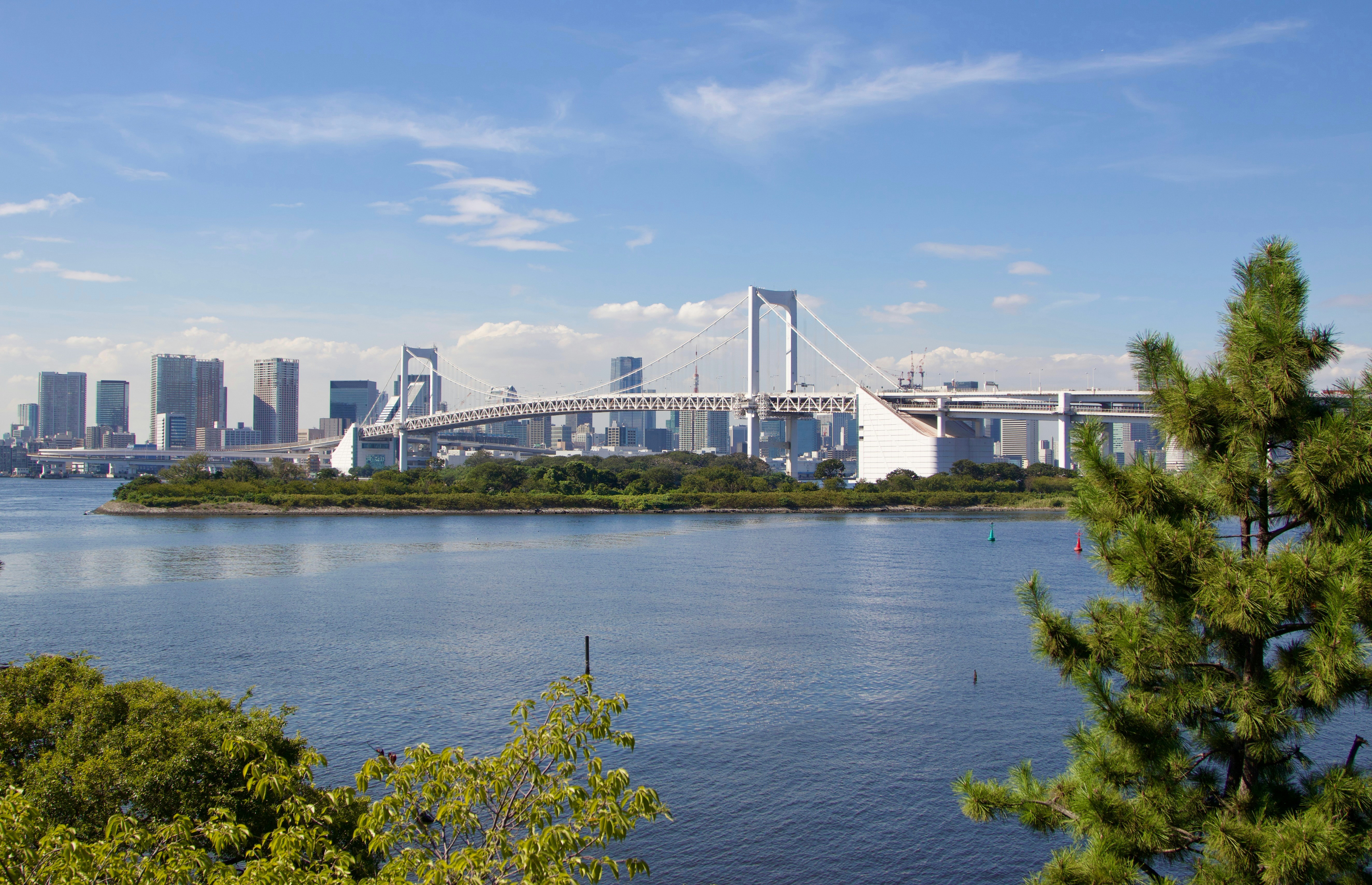 a large bridge over a large body of water