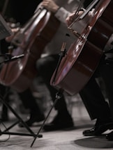a group of people playing musical instruments on stage