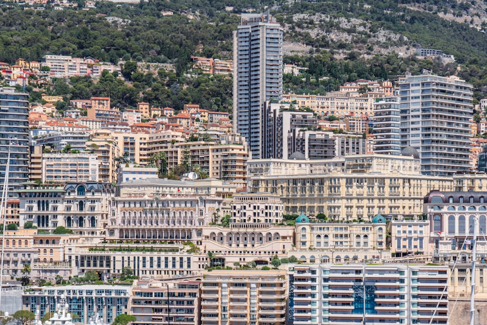 a view of a large city with lots of tall buildings