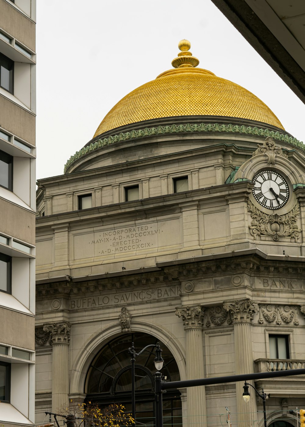 a large building with a clock on the top of it