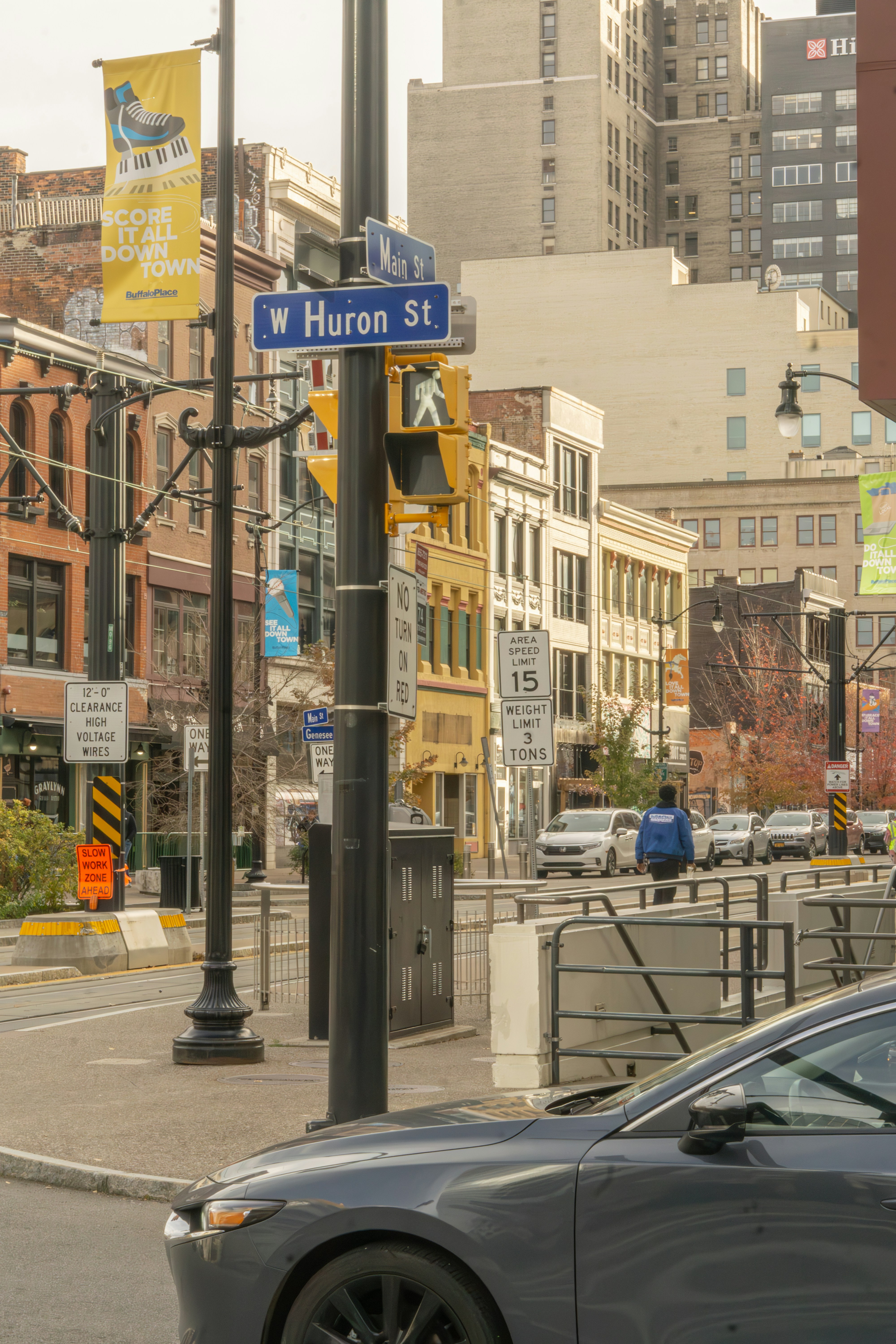 a car parked on the side of the road
