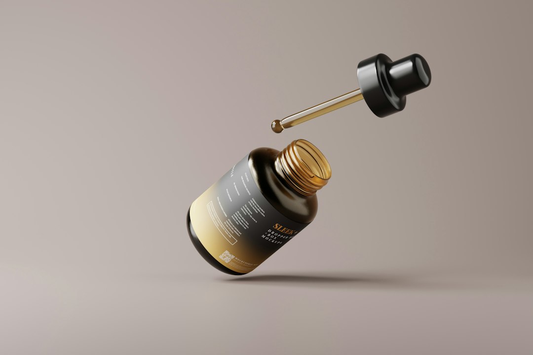 facial serum bottle dropper