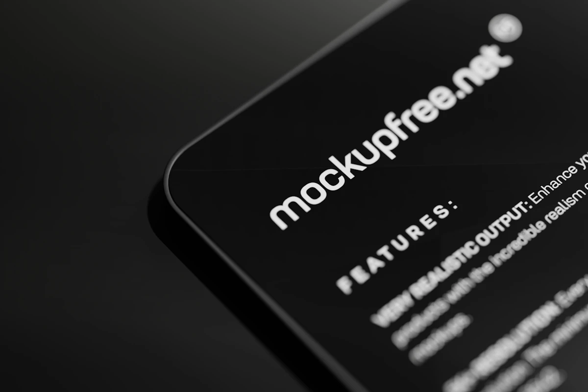 Mobile optimized maintenance website mockup