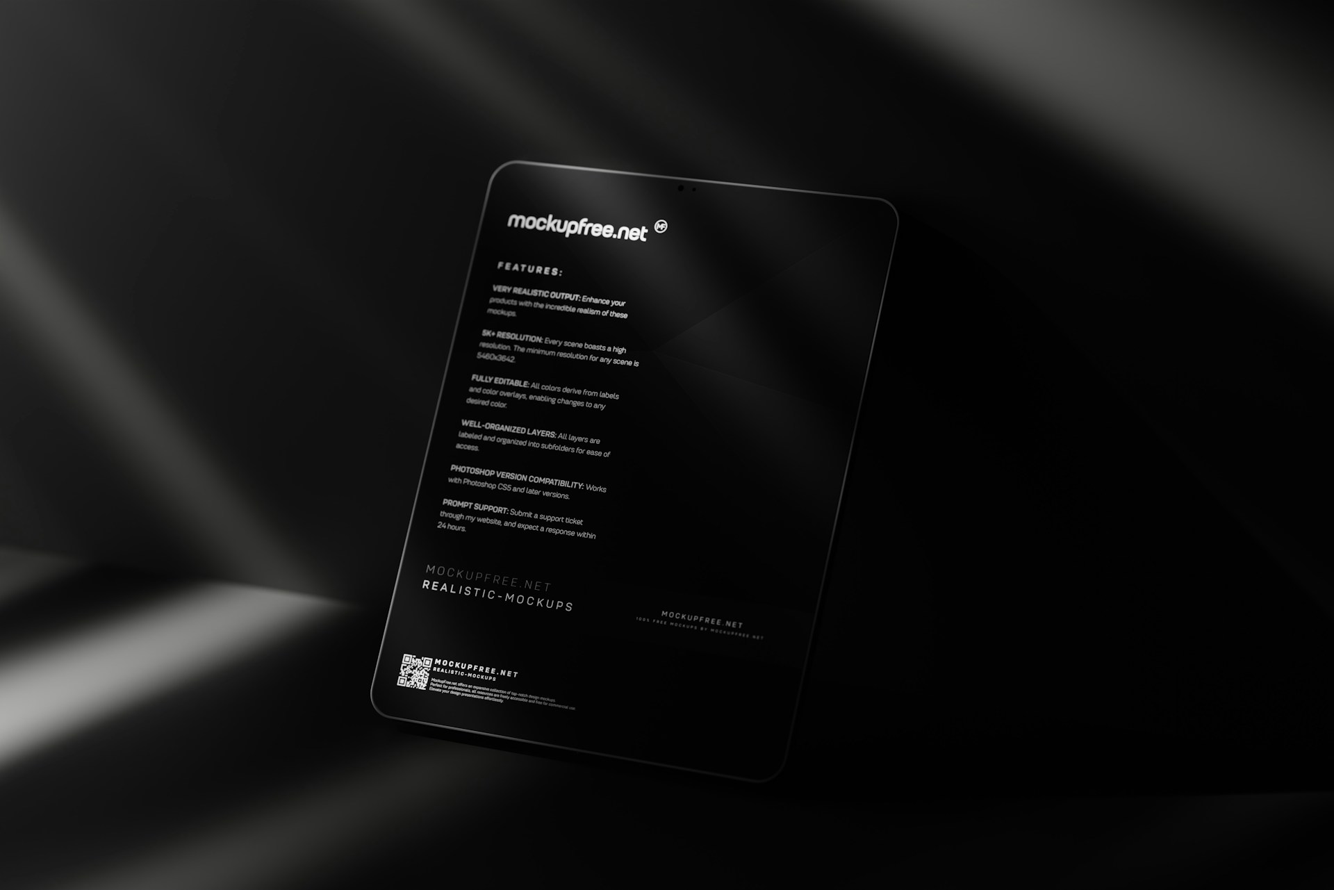a black business card sitting on top of a table