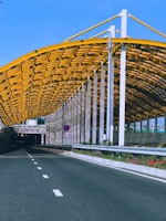 A newly constructed road featuring modern design.