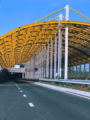 A newly constructed road featuring modern design.