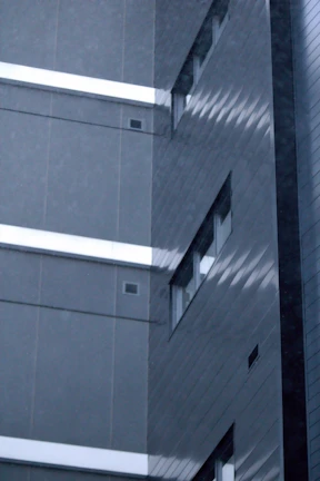 Finished exterior of a commercial building with clean lines and fresh paint.