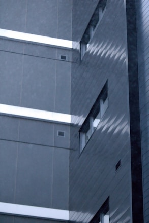 A clean and shiny facade of a building.