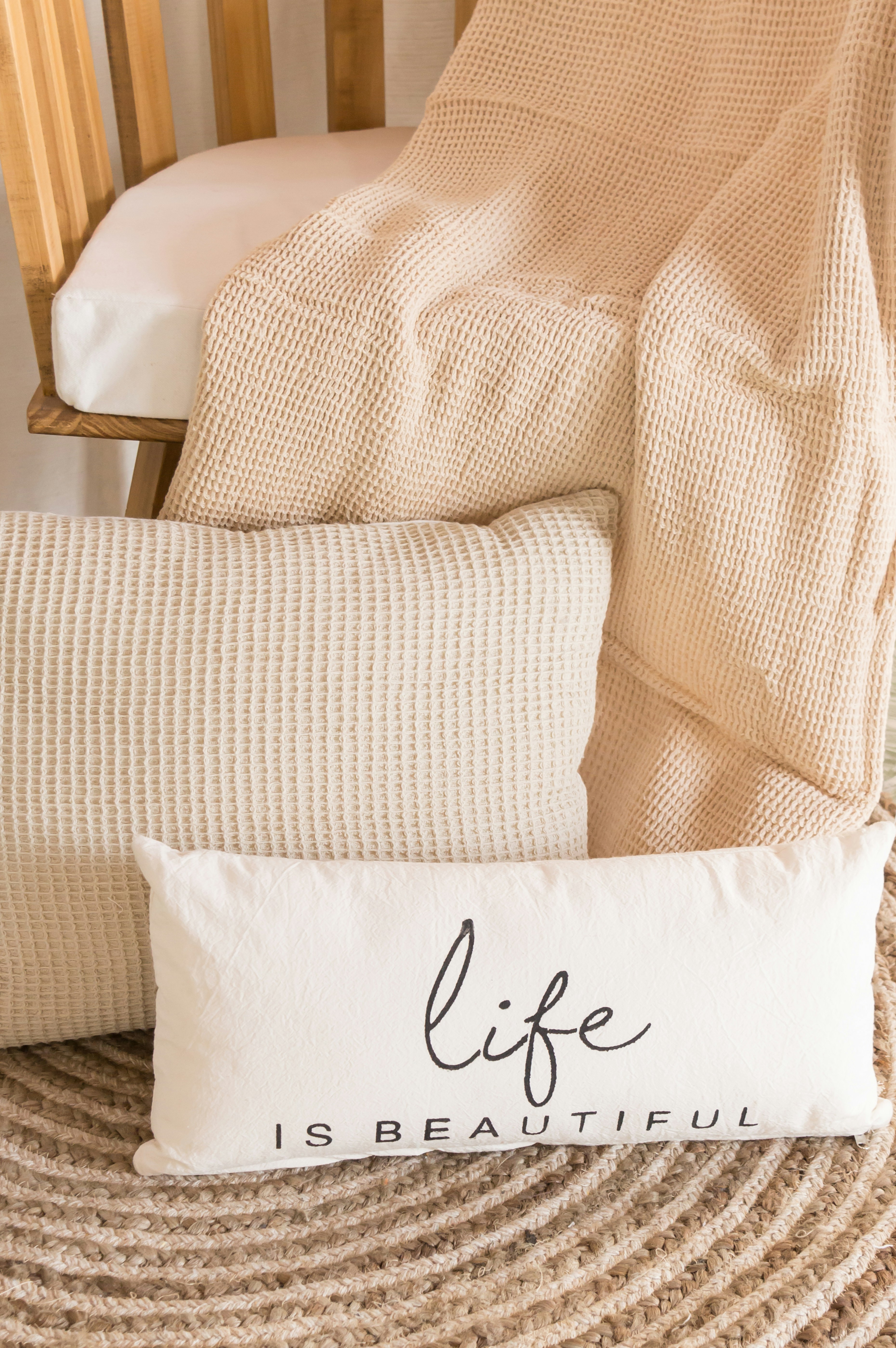 Life Is Beautiful Decorative Pillow