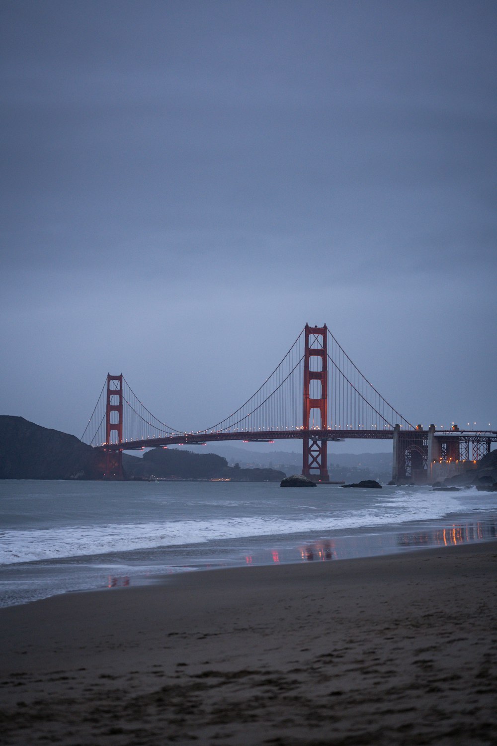 a large bridge spanning over a body of water