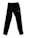 A pair of black athletic pants with a logo on the upper thigh area. The pants have a sleek design with a high waistband.