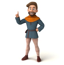 An animated character from one of the moral stories.