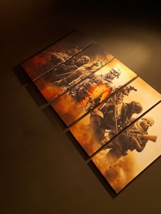 Artistic concept art from Zaetherfall featuring a dramatic battle scene.