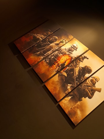 A powerful military leader energizing his team contrasted with a focused business leader guiding a complex project.