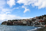 Scenic streets of a coastal town showcasing real estate and local charm.