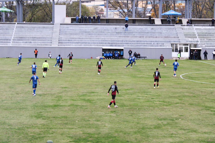 Team on the pitch
