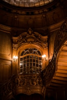 A beautifully restored historic British manor interior showcasing intricate woodwork.