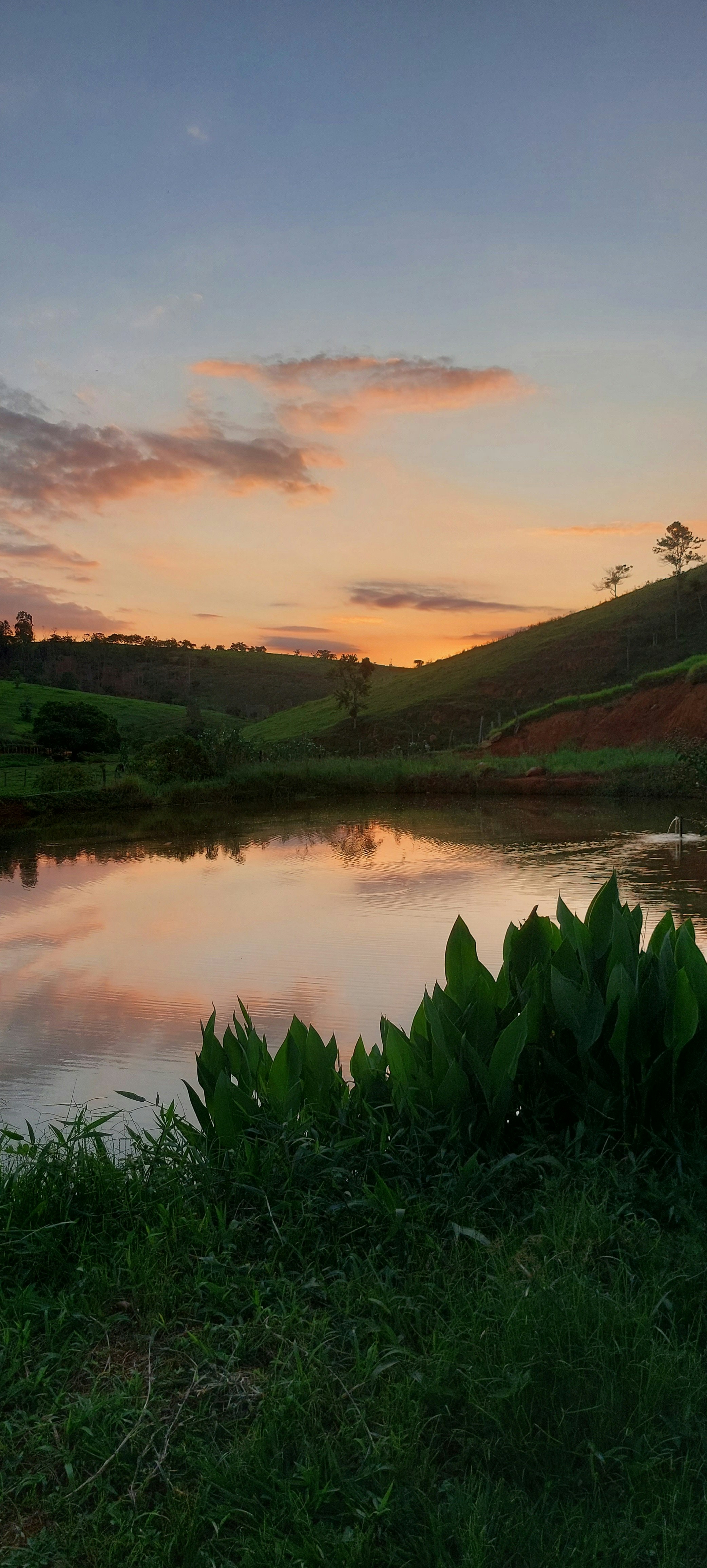 Sunset Over the Lake