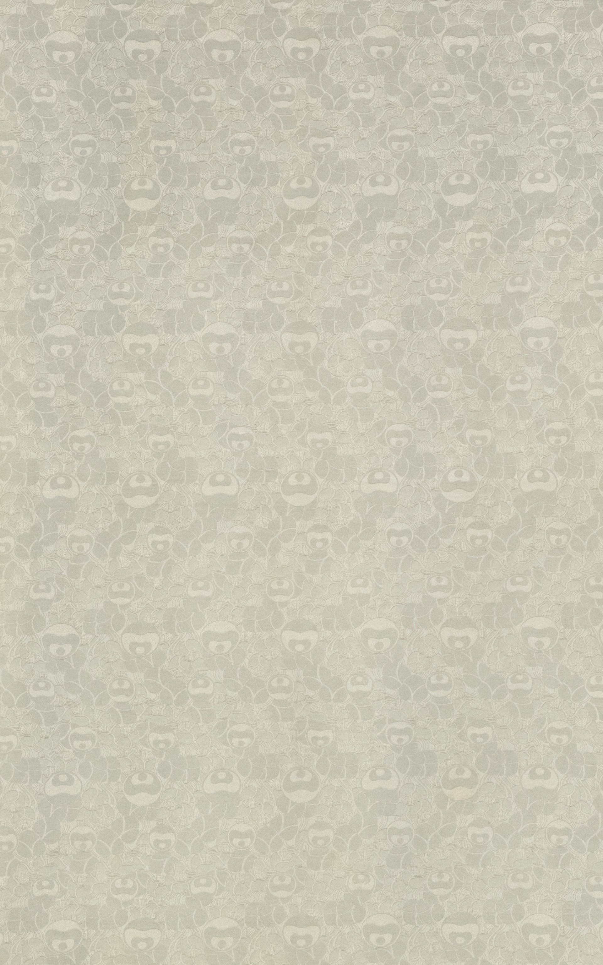 a white wall with a pattern on it