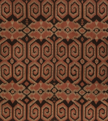 Close-up of calming geometric patterns in subtle earth tones, inspired by art deco design.